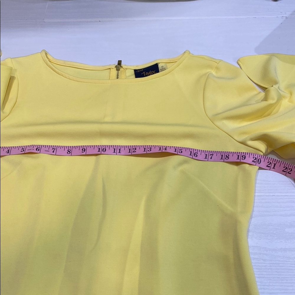 Yellow Ruffle Sleeve Dress - Picture 8 of 9